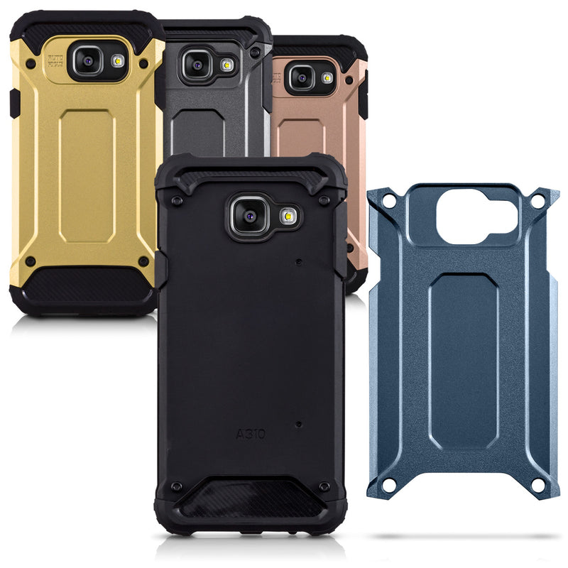 kwmobile Hülle kompatibel mit Samsung Galaxy A3 (2016) - Hybrid Handy Cover Handyhülle Case Schutzhülle