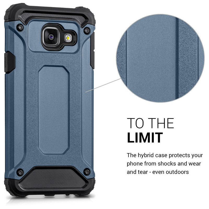 kwmobile Hülle kompatibel mit Samsung Galaxy A3 (2016) - Hybrid Handy Cover Handyhülle Case Schutzhülle