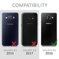 kwmobile Hülle kompatibel mit Samsung Galaxy A3 (2016) - Hybrid Handy Cover Handyhülle Case Schutzhülle