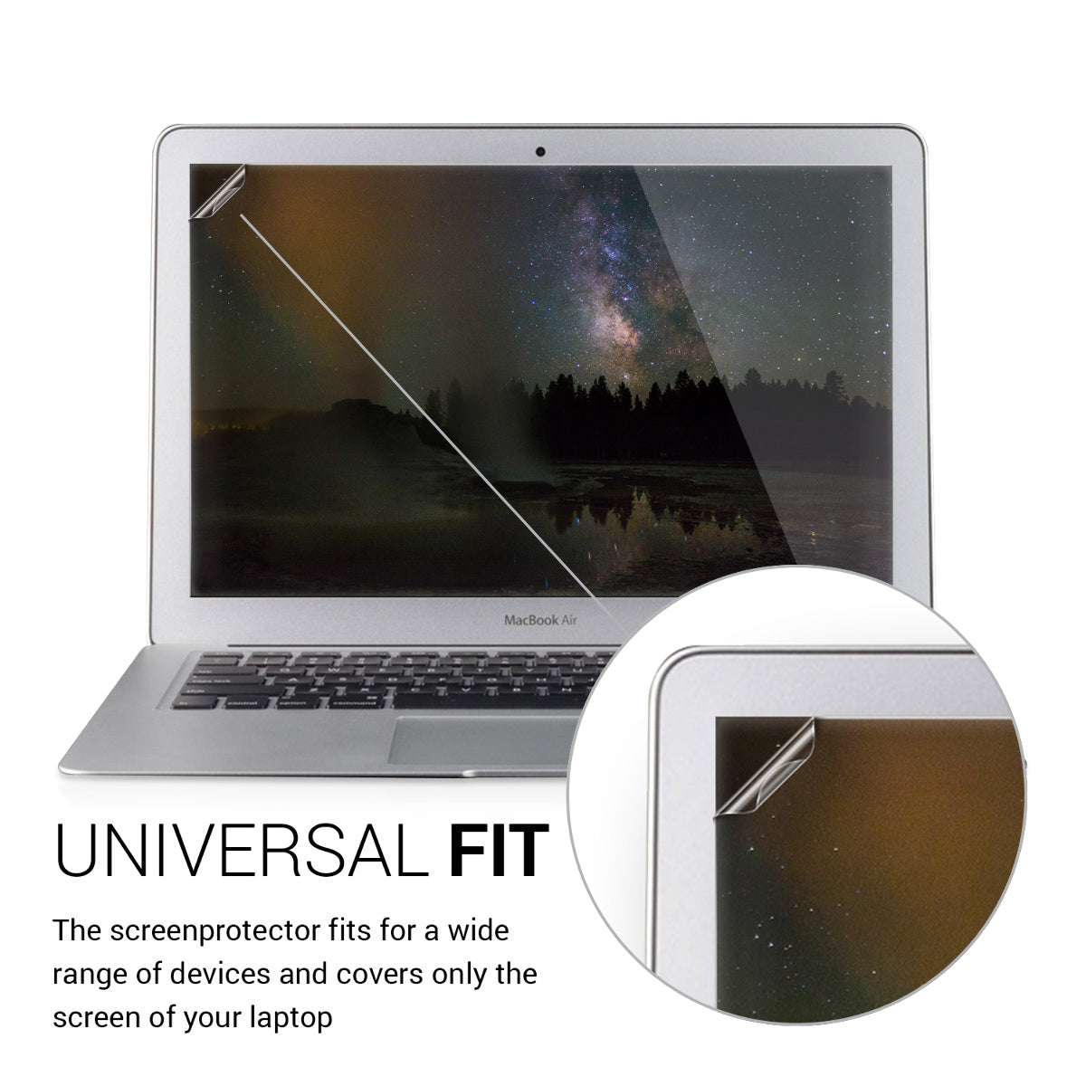 Universal Laptop Displayschutzfolie matt für Notebooks 39,6cm 15,6"