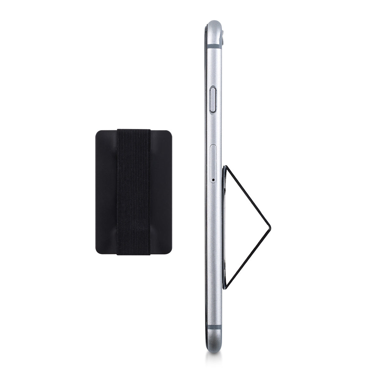 kwmobile Slim Smartphone Fingerhalter Griff Halter - Selbstklebende Handy Fingerhalterung Finger Halter kompatibel mit iPhone Samsung Sony Handys