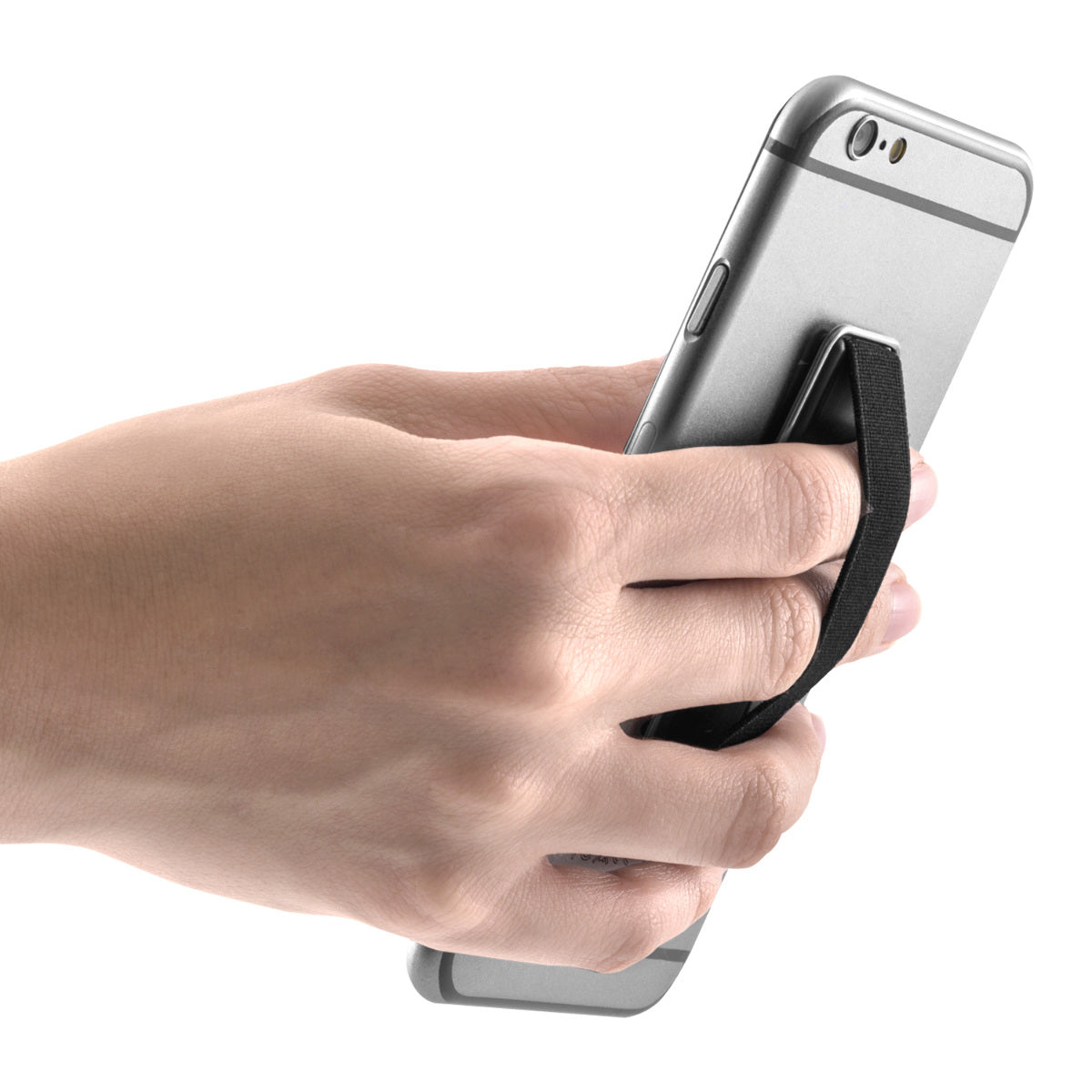 kwmobile Smartphone Fingerhalter Griff Halter mit Ständer Selbstklebende Handy Fingerhalterung kompatibel mit iPhone Samsung Sony Handys