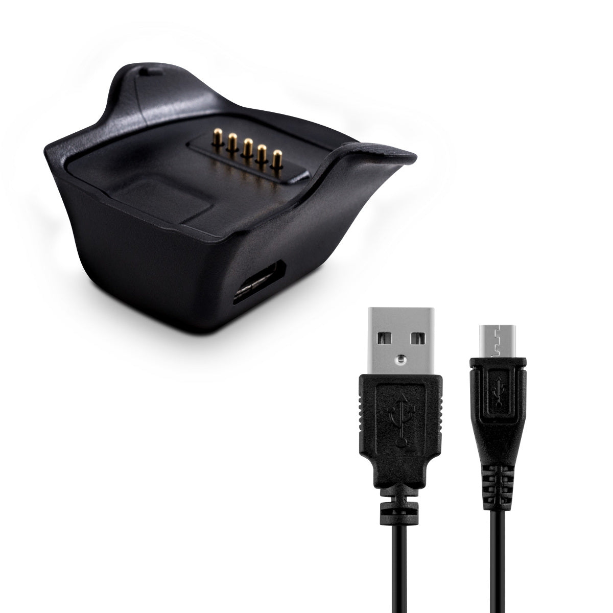 kwmobile USB Kabel Charger kompatibel mit Samsung Gear fit R350 Ladekabel Smart Watch Ersatzkabel Fitnesstracker Aufladekabel