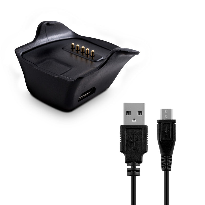 kwmobile USB Kabel Charger kompatibel mit Samsung Gear fit R350 Ladekabel Smart Watch Ersatzkabel Fitnesstracker Aufladekabel