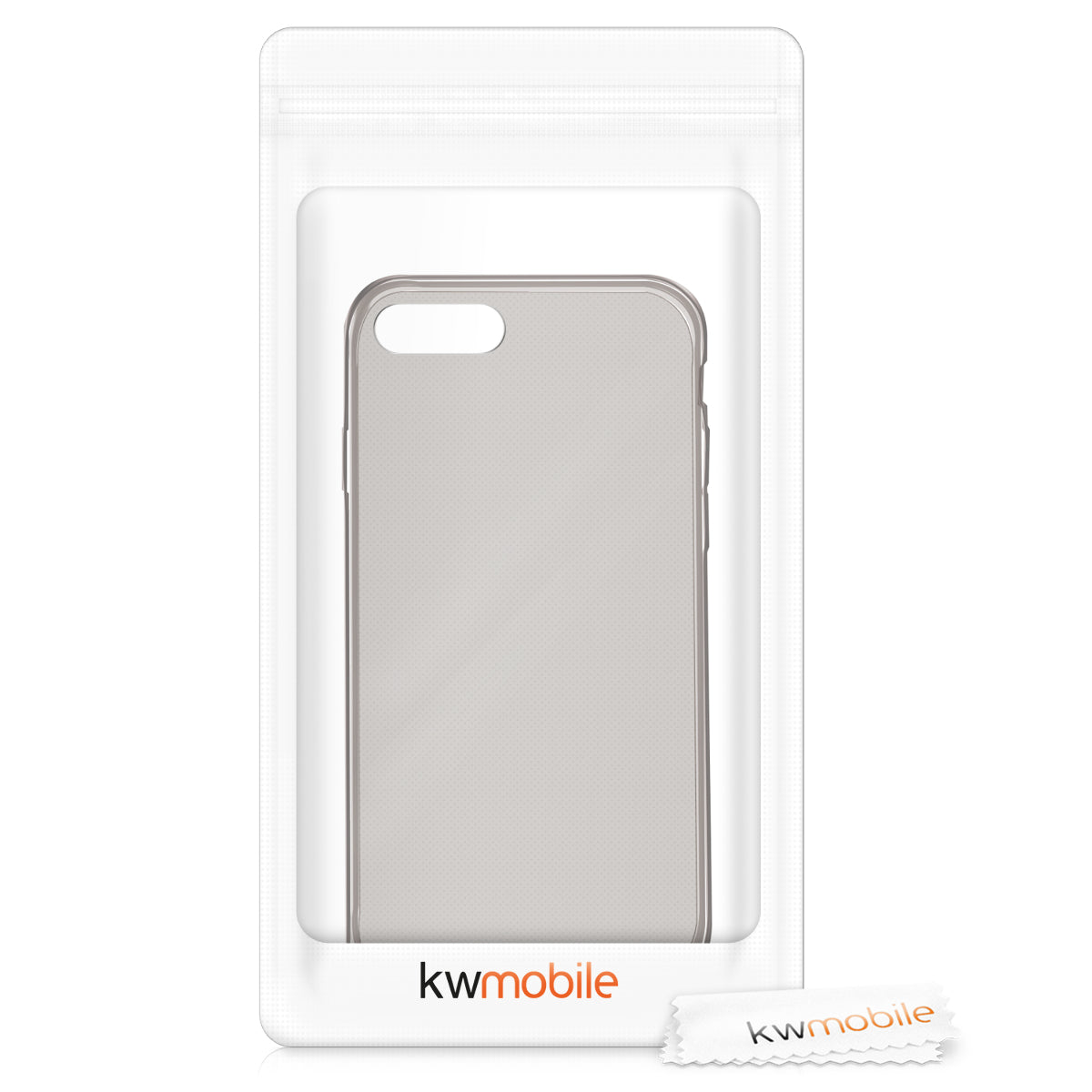 kwmobile Hülle kompatibel mit Apple iPhone SE (2022) / iPhone SE (2020) / iPhone 8 / iPhone 7 - Silikon Handyhülle transparent - Handy Case