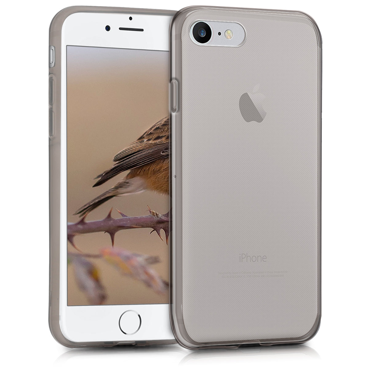 kwmobile Hülle kompatibel mit Apple iPhone SE (2022) / iPhone SE (2020) / iPhone 8 / iPhone 7 - Silikon Handyhülle transparent - Handy Case