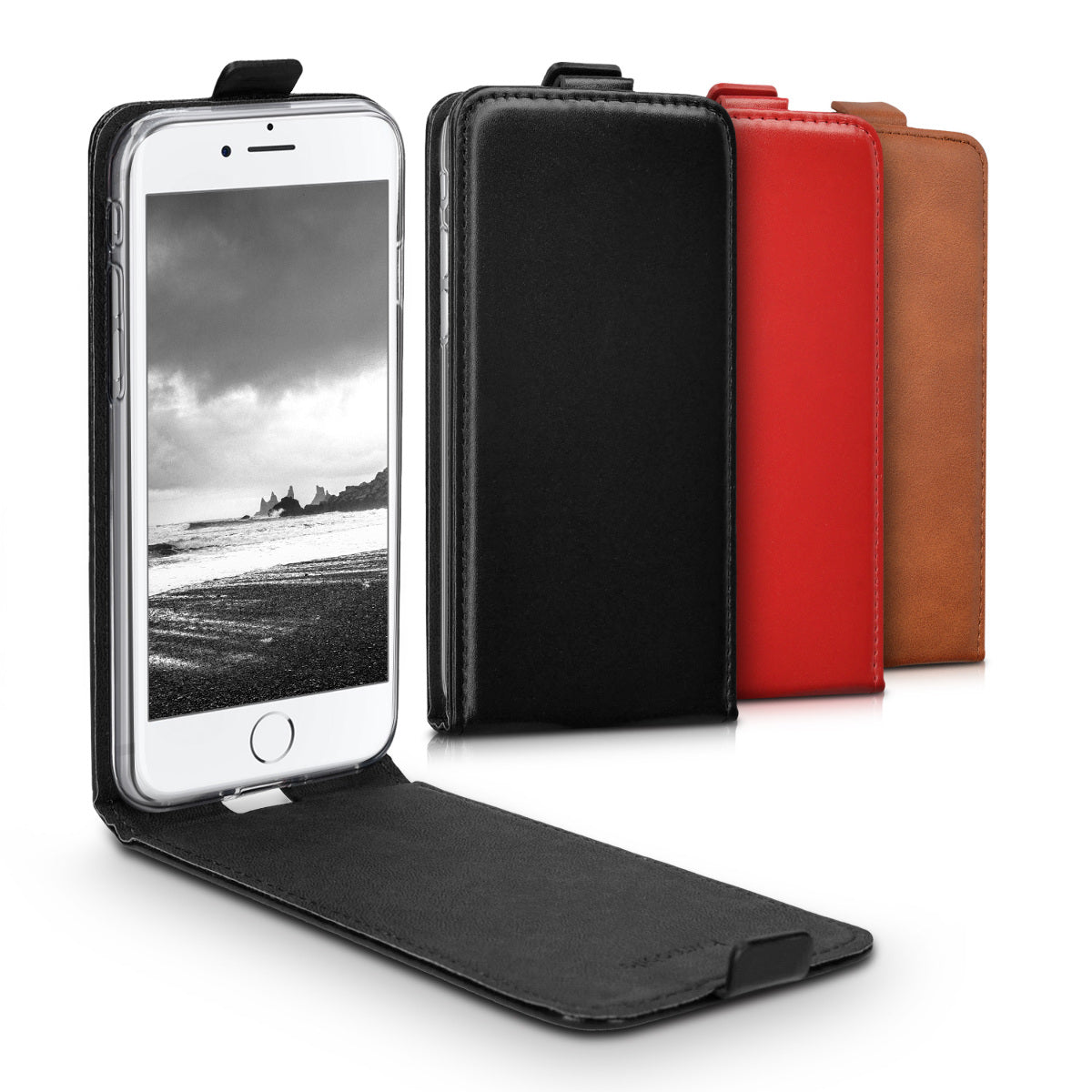 Flip Hülle kompatibel mit Apple iPhone SE (2022) / iPhone SE (2020) / iPhone 8 / iPhone 7