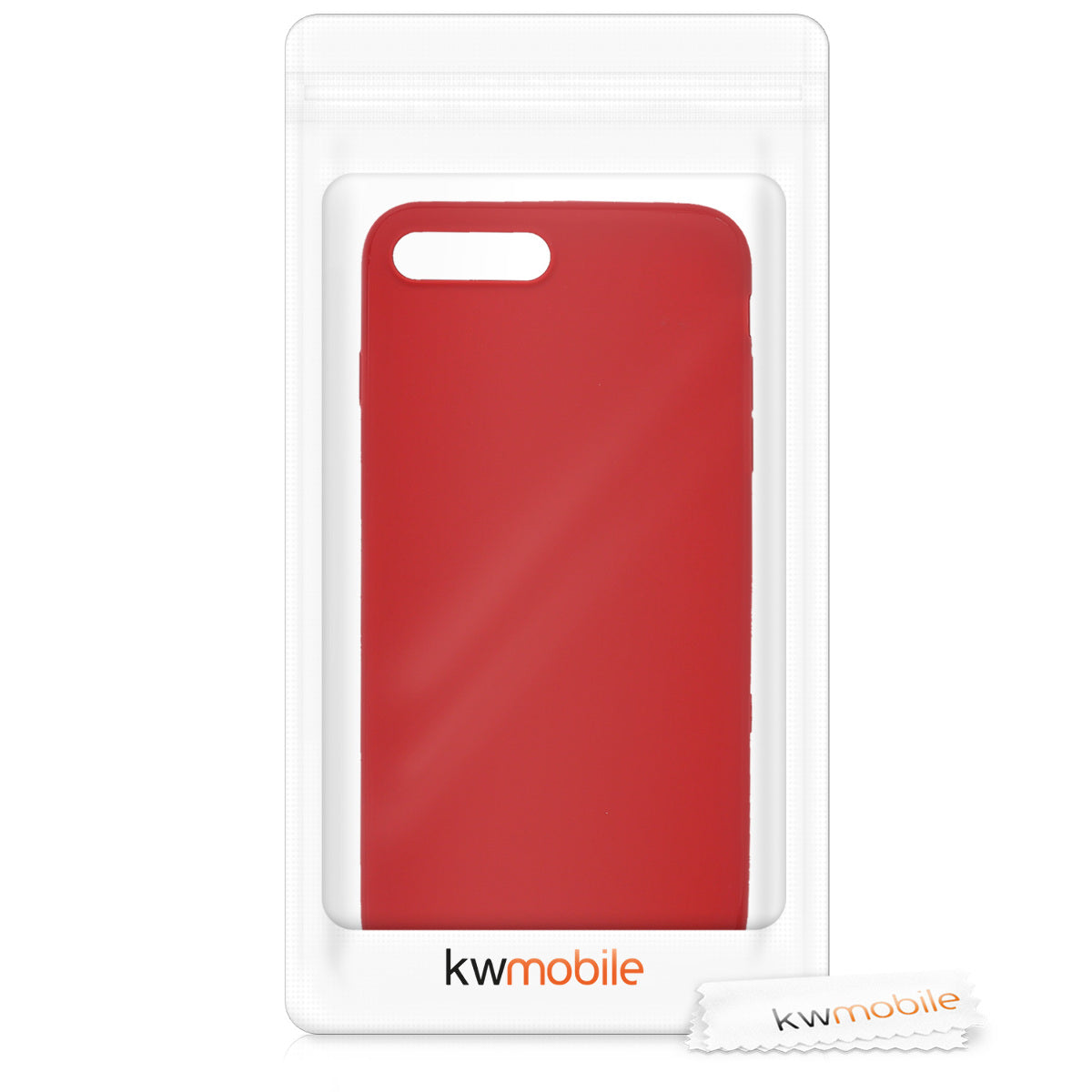 TPU Hülle für Apple iPhone 7 Plus / iPhone 8 Plus in Rot matt