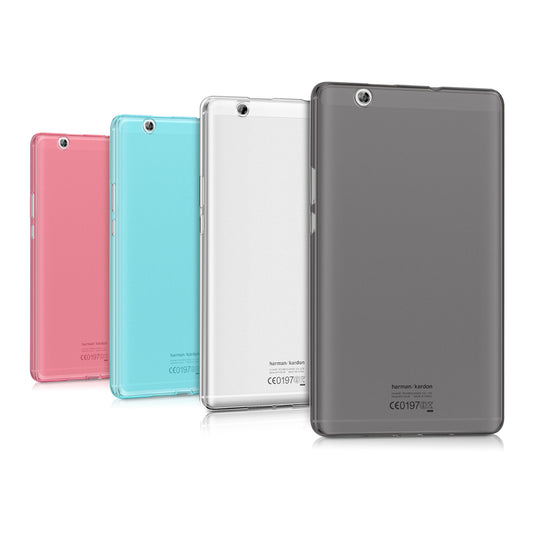 kwmobile Hülle kompatibel mit Huawei MediaPad M3 8.4 Hülle - weiches TPU Silikon Case transparent - Tablet Cover Transparent Transparent  
