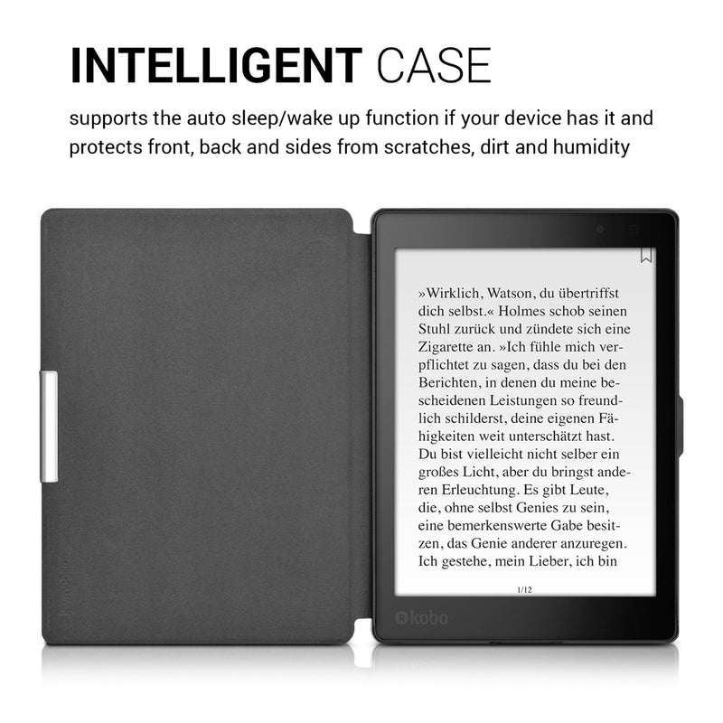kwmobile Schutzhülle für Kobo Aura ONE Hülle - eReader Flip Case mit Auto Sleep Funktion