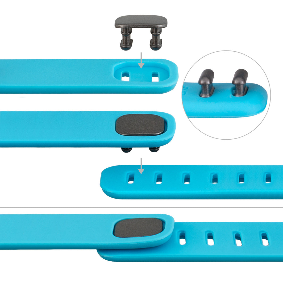 kwmobile Sportarmband kompatibel mit Fitbit Flex 2