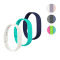 kwmobile 3x Sportarmband kompatibel mit Fitbit Flex 2 - TPU Armband Fitnesstracker Weiß  