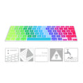 kwmobile Silikon Tastaturschutz AZERTY (Frankreich, Belgien) kompatibel mit Apple MacBook Air 13''/Pro Retina 13''/15'' (bis Mitte 2016) A1369, A1466, A1502, A1425, A1398