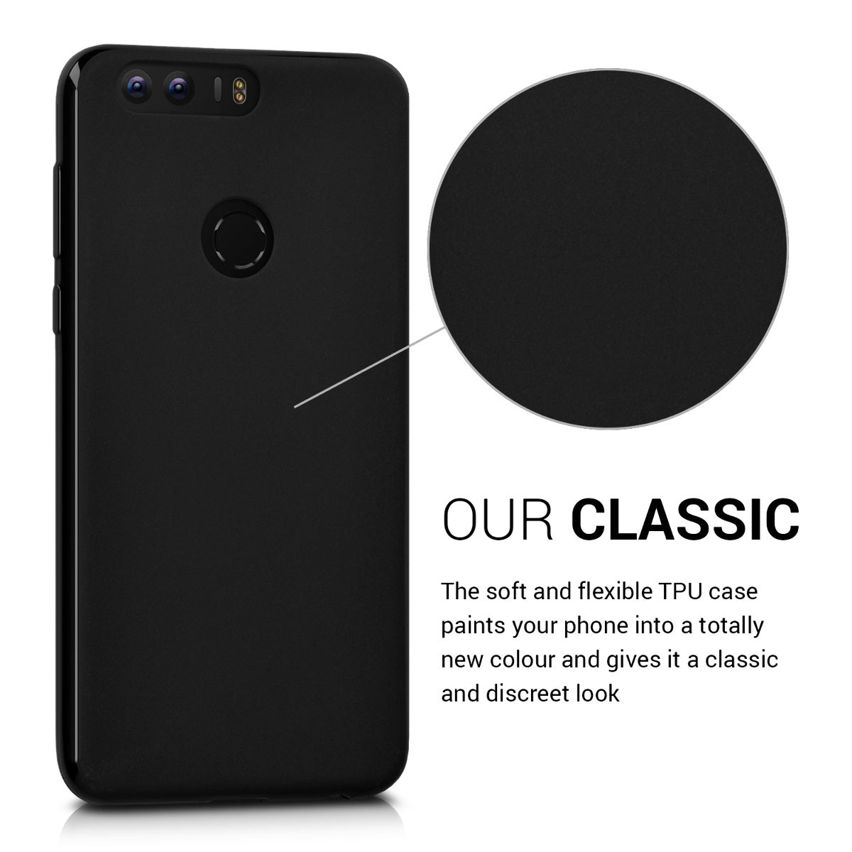 kwmobile Handyhülle für HONOR 8 / 8 Premium Hülle - Kabelloses Laden - Schutzhülle Cover
