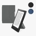 kwmobile Hülle kompatibel mit Kobo Aura H2O Edition 1 Hülle - Kunstleder Case - eReader Schutzhülle - Cover Anthrazit Anthrazit  