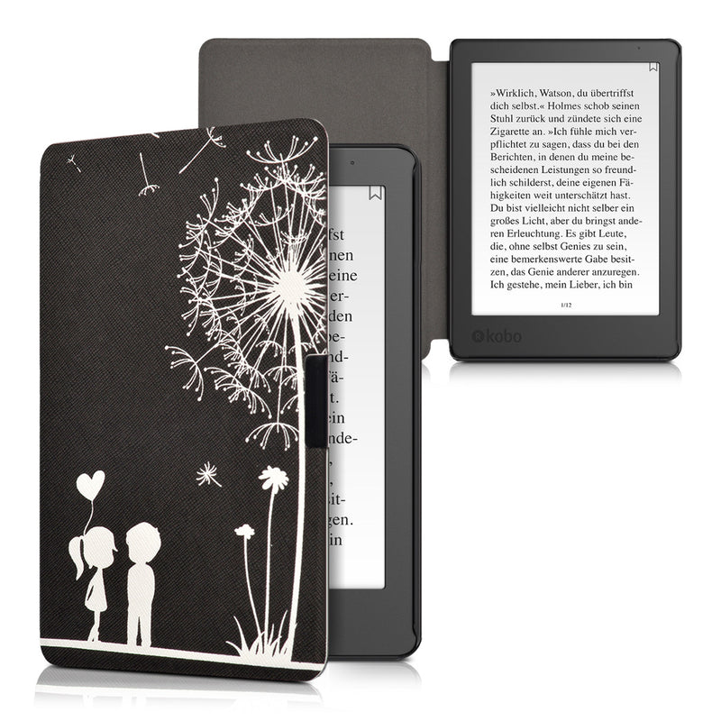 kwmobile Schutzhülle für Kobo Aura Edition 2 Hülle - eReader Flip Case mit Auto Sleep Funktion