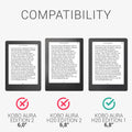 kwmobile Hülle kompatibel mit Kobo Aura H2O Edition 1 Schutzhülle Cover Case