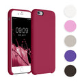 kwmobile Hülle kompatibel mit Apple iPhone 6 / 6S Hülle - Silikon Handy Case - Handyhülle weiche Oberfläche - kabelloses Laden - Himbeer Pink Himbeer Pink  