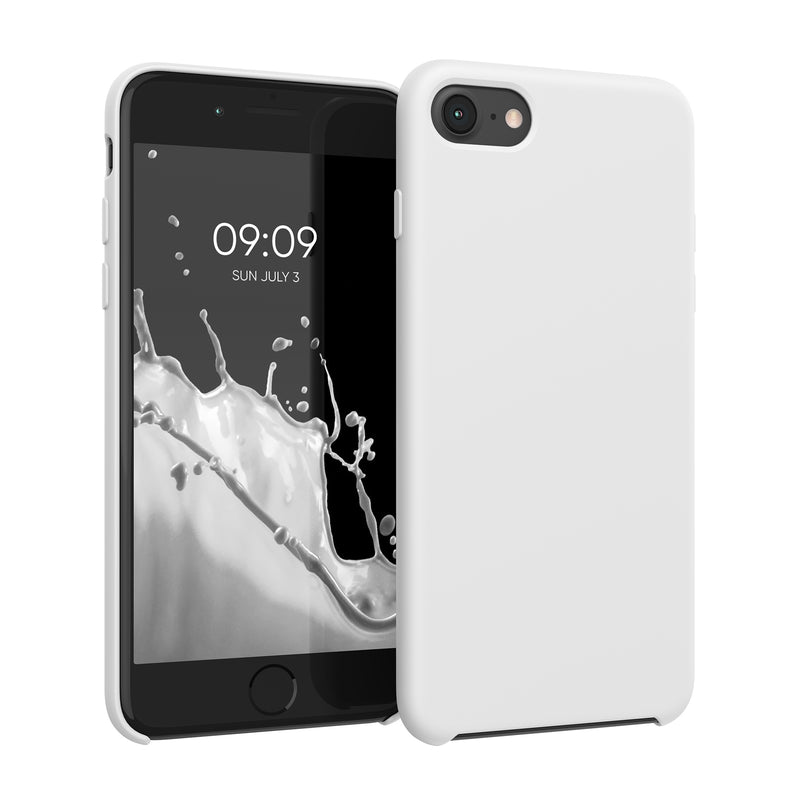 kwmobile Handyhülle für Apple iPhone SE (2022 / 2020) / iPhone 8 / 7 Hülle - Case Silikon - Kabelloses Laden - Schutzhülle Cover