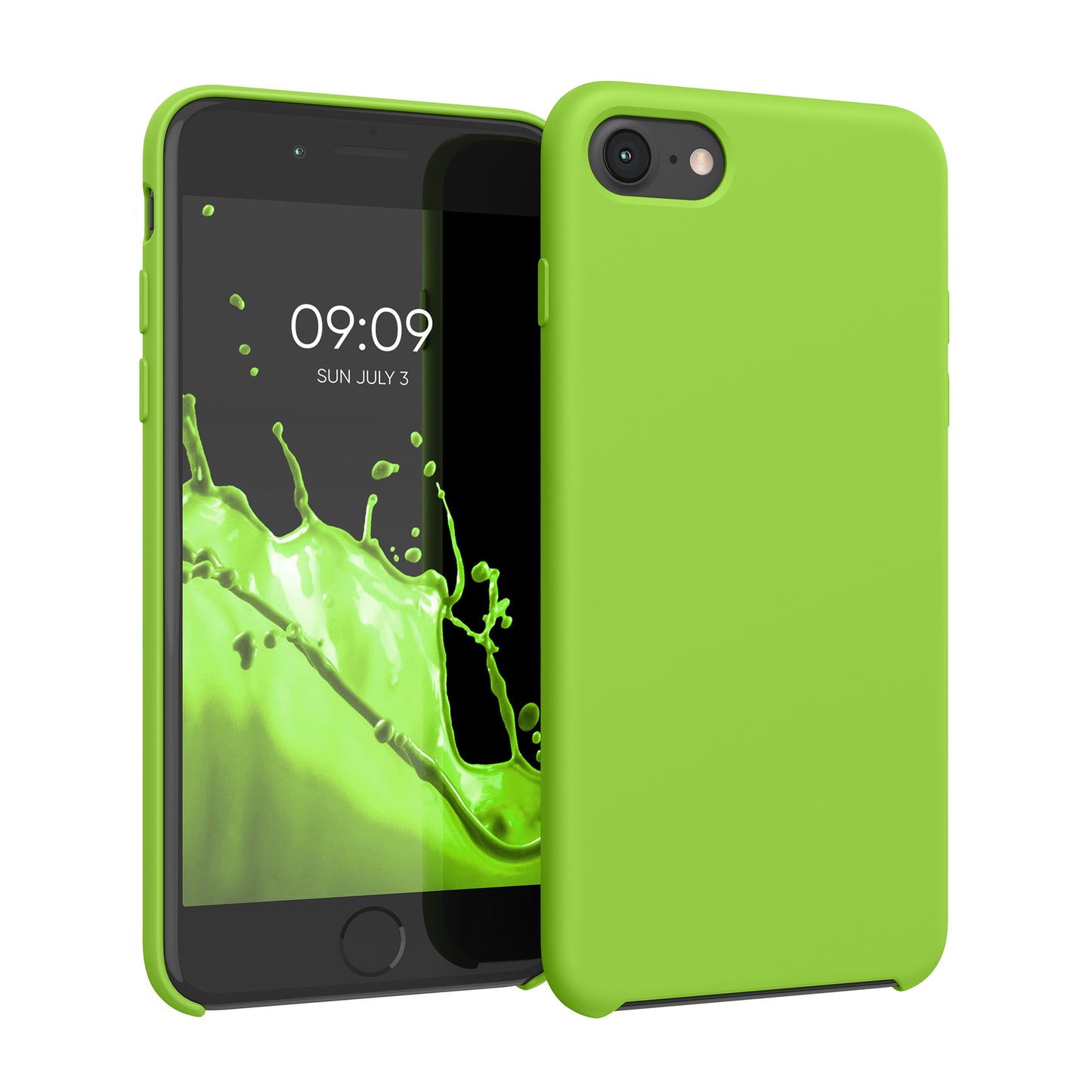 kwmobile Handyhülle für Apple iPhone SE (2022 / 2020) / iPhone 8 / 7 Hülle - Case Silikon - Kabelloses Laden - Schutzhülle Cover