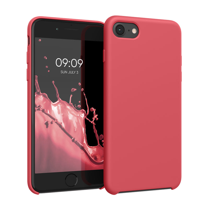 kwmobile Handyhülle für Apple iPhone SE (2022 / 2020) / iPhone 8 / 7 Hülle - Case Silikon - Kabelloses Laden - Schutzhülle Cover