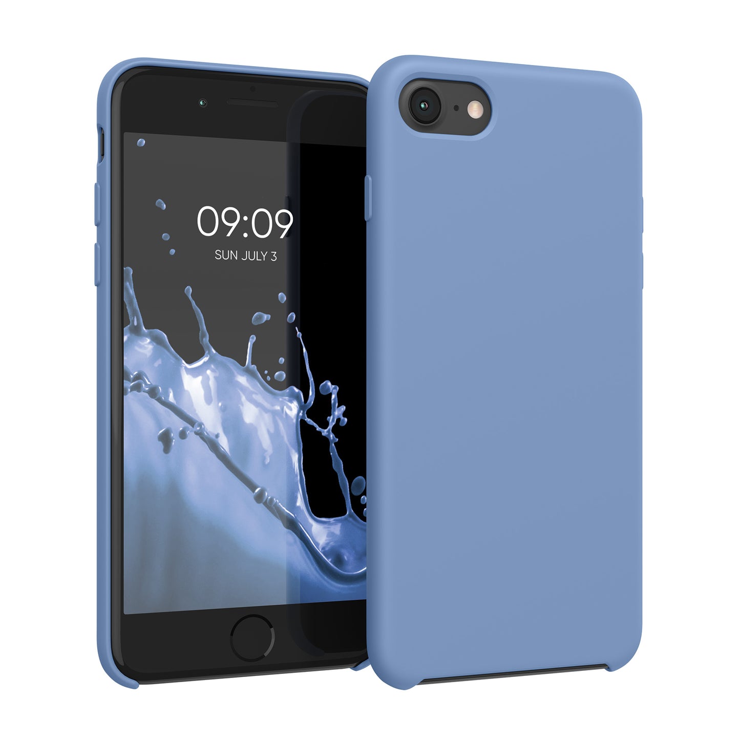kwmobile Handyhülle für Apple iPhone SE (2022 / 2020) / iPhone 8 / 7 Hülle - Case Silikon - Kabelloses Laden - Schutzhülle Cover