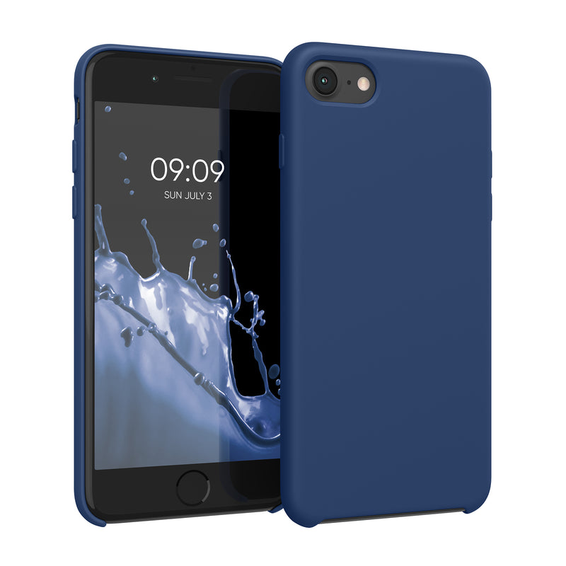 kwmobile Handyhülle für Apple iPhone SE (2022 / 2020) / iPhone 8 / 7 Hülle - Case Silikon - Kabelloses Laden - Schutzhülle Cover
