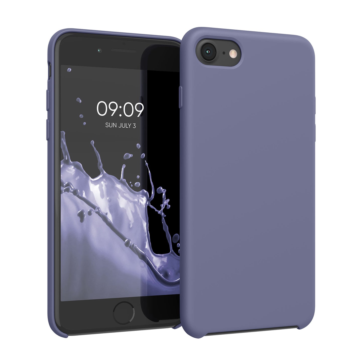 kwmobile Handyhülle für Apple iPhone SE (2022 / 2020) / iPhone 8 / 7 Hülle - Case Silikon - Kabelloses Laden - Schutzhülle Cover