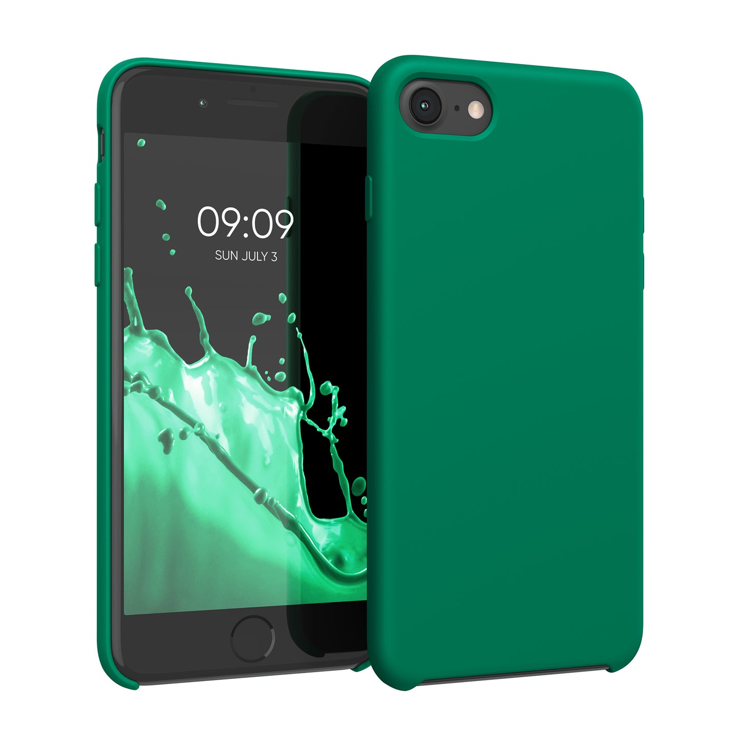 kwmobile Handyhülle für Apple iPhone SE (2022 / 2020) / iPhone 8 / 7 Hülle - Case Silikon - Kabelloses Laden - Schutzhülle Cover