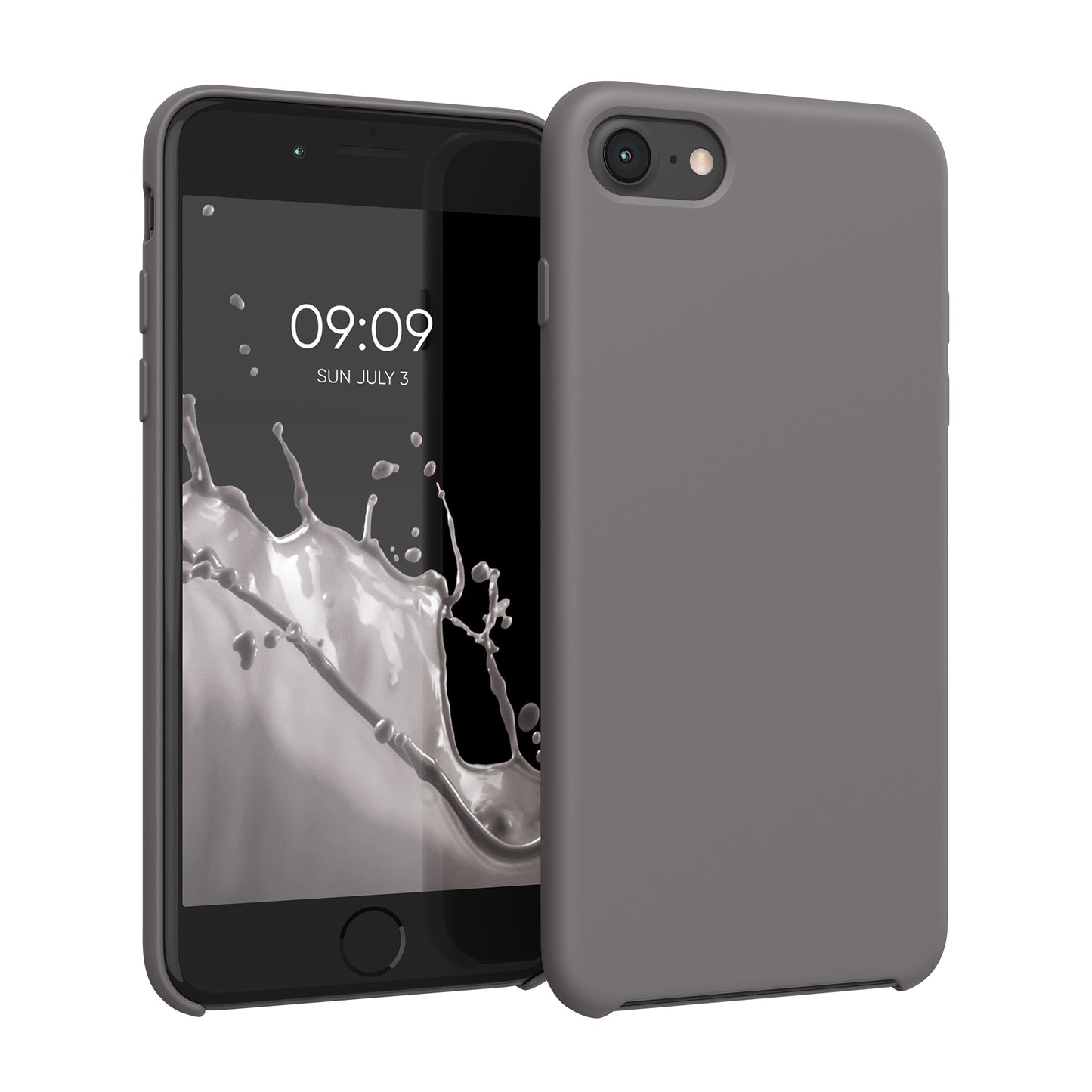 kwmobile Handyhülle für Apple iPhone SE (2022 / 2020) / iPhone 8 / 7 Hülle - Case Silikon - Kabelloses Laden - Schutzhülle Cover