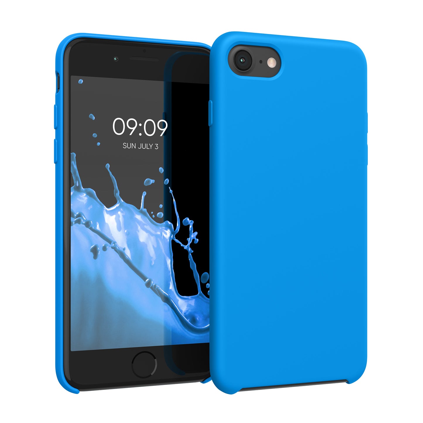kwmobile Handyhülle für Apple iPhone SE (2022 / 2020) / iPhone 8 / 7 Hülle - Case Silikon - Kabelloses Laden - Schutzhülle Cover