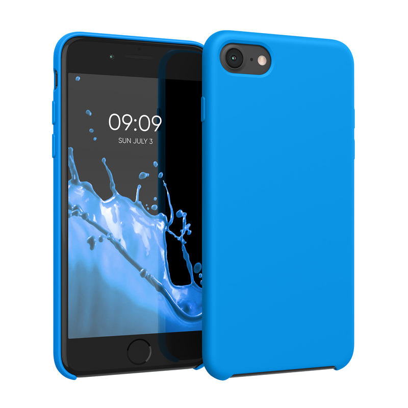 kwmobile Handyhülle für Apple iPhone SE (2022 / 2020) / iPhone 8 / 7 Hülle - Case Silikon - Kabelloses Laden - Schutzhülle Cover