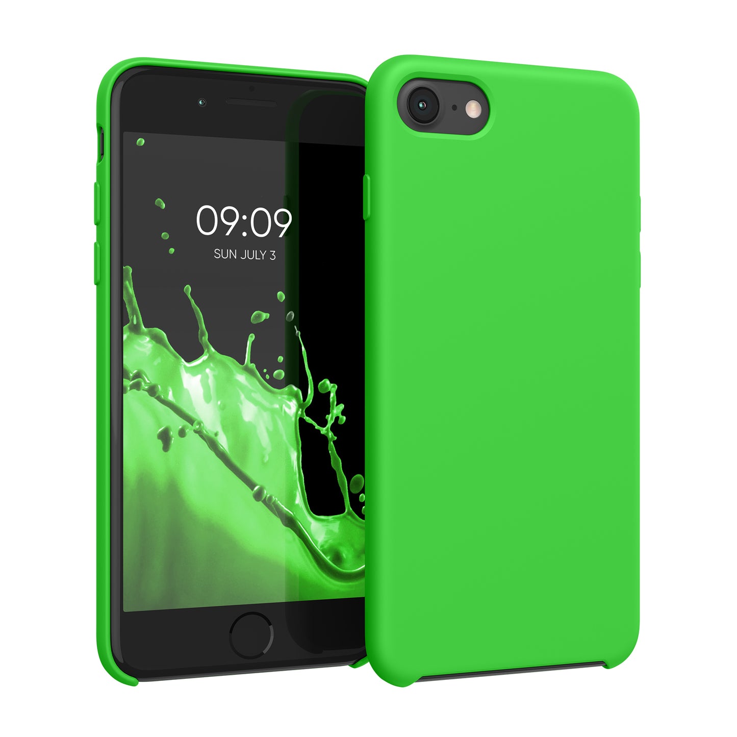 kwmobile Handyhülle für Apple iPhone SE (2022 / 2020) / iPhone 8 / 7 Hülle - Case Silikon - Kabelloses Laden - Schutzhülle Cover