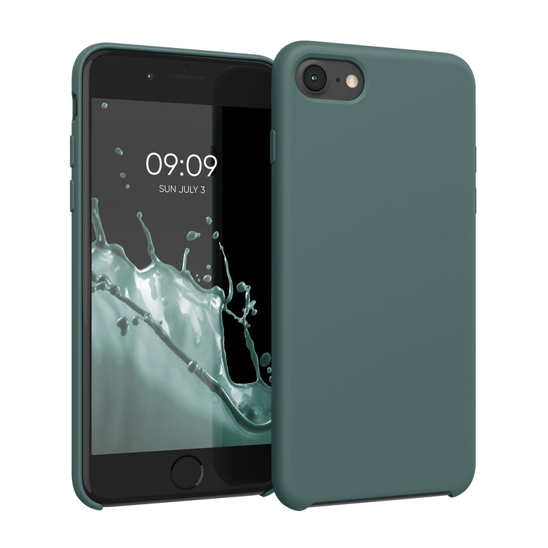 kwmobile Handyhülle für Apple iPhone SE (2022 / 2020) / iPhone 8 / 7 Hülle - Case Silikon - Kabelloses Laden - Schutzhülle Cover