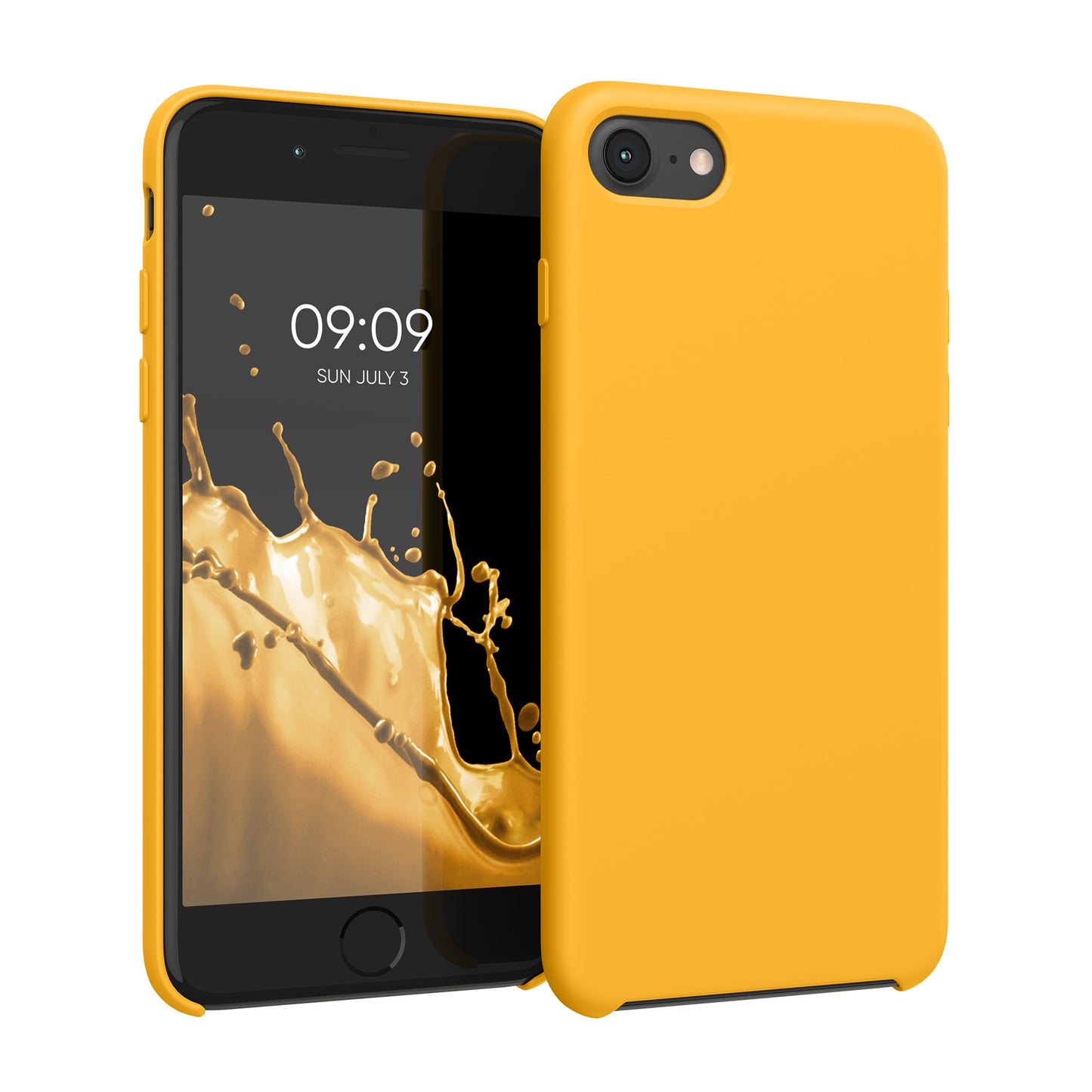 kwmobile Handyhülle für Apple iPhone SE (2022 / 2020) / iPhone 8 / 7 Hülle - Case Silikon - Kabelloses Laden - Schutzhülle Cover
