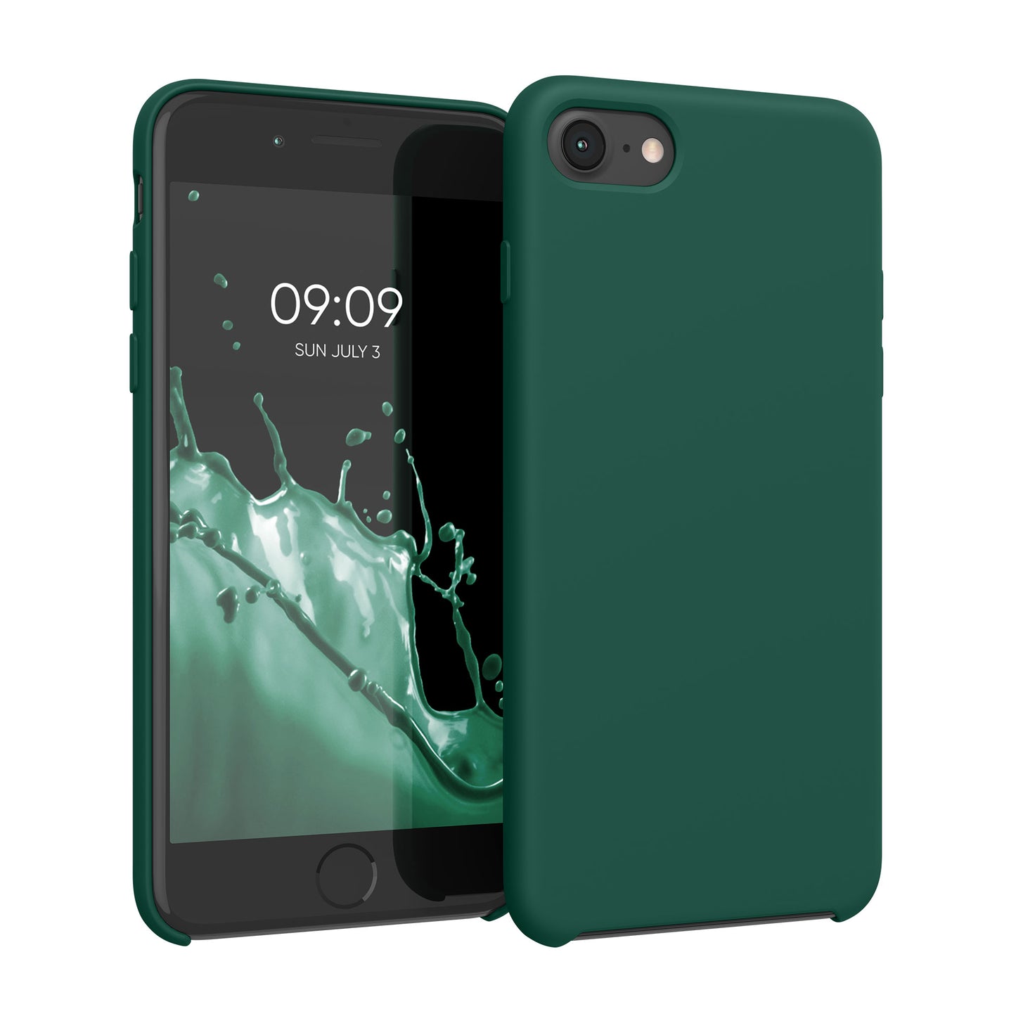 kwmobile Handyhülle für Apple iPhone SE (2022 / 2020) / iPhone 8 / 7 Hülle - Case Silikon - Kabelloses Laden - Schutzhülle Cover