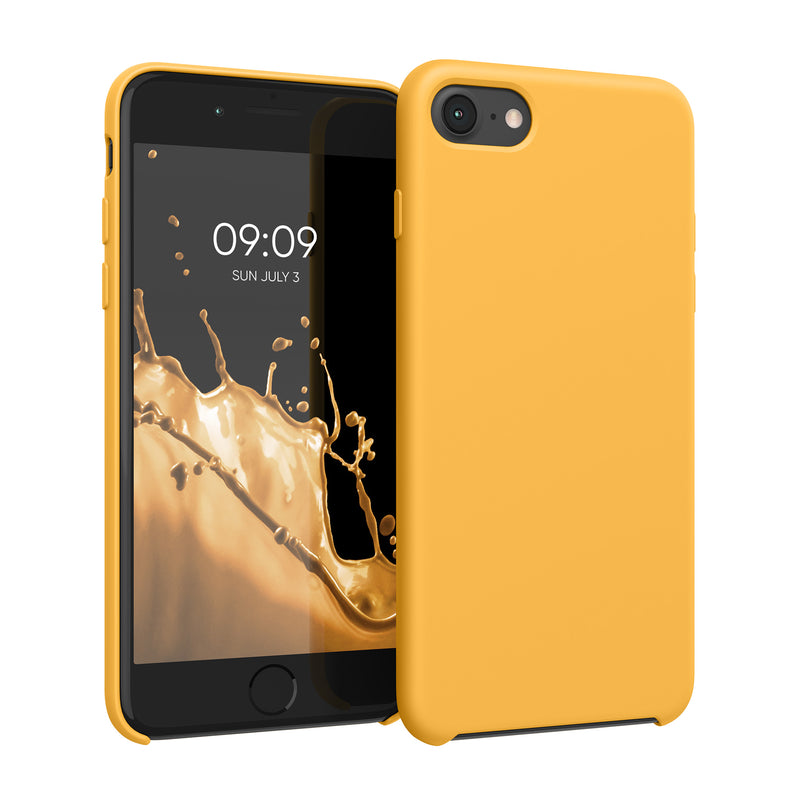 kwmobile Handyhülle für Apple iPhone SE (2022 / 2020) / iPhone 8 / 7 Hülle - Case Silikon - Kabelloses Laden - Schutzhülle Cover