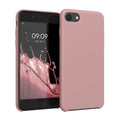 kwmobile Handyhülle für Apple iPhone SE (2022 / 2020) / iPhone 8 / 7 Hülle - Case Silikon - Kabelloses Laden - Schutzhülle Cover