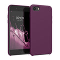 kwmobile Handyhülle für Apple iPhone SE (2022 / 2020) / iPhone 8 / 7 Hülle - Case Silikon - Kabelloses Laden - Schutzhülle Cover