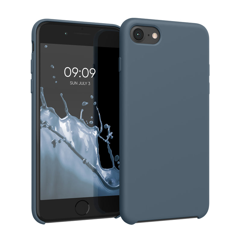 kwmobile Handyhülle für Apple iPhone SE (2022 / 2020) / iPhone 8 / 7 Hülle - Case Silikon - Kabelloses Laden - Schutzhülle Cover