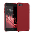 kwmobile Handyhülle für Apple iPhone SE (2022 / 2020) / iPhone 8 / 7 Hülle - Case Silikon - Kabelloses Laden - Schutzhülle Cover
