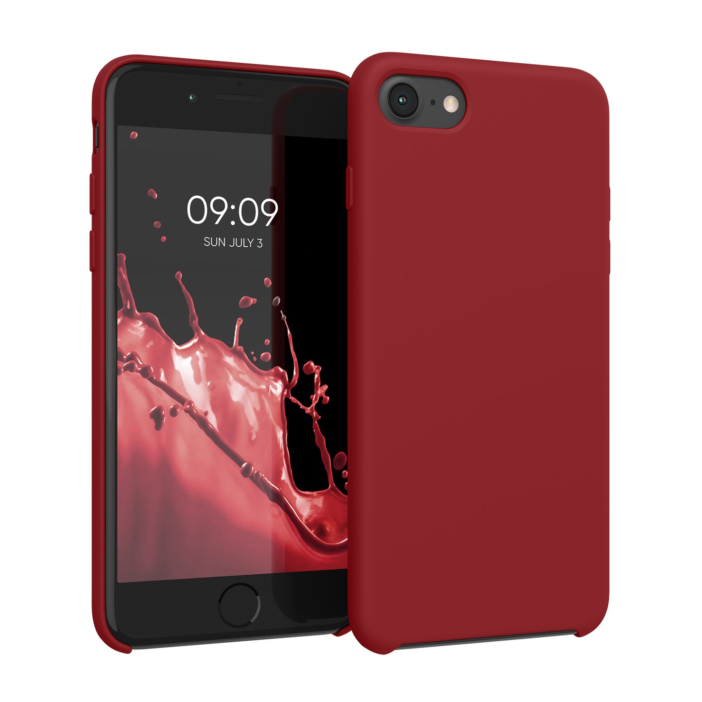 kwmobile Handyhülle für Apple iPhone SE (2022 / 2020) / iPhone 8 / 7 Hülle - Case Silikon - Kabelloses Laden - Schutzhülle Cover