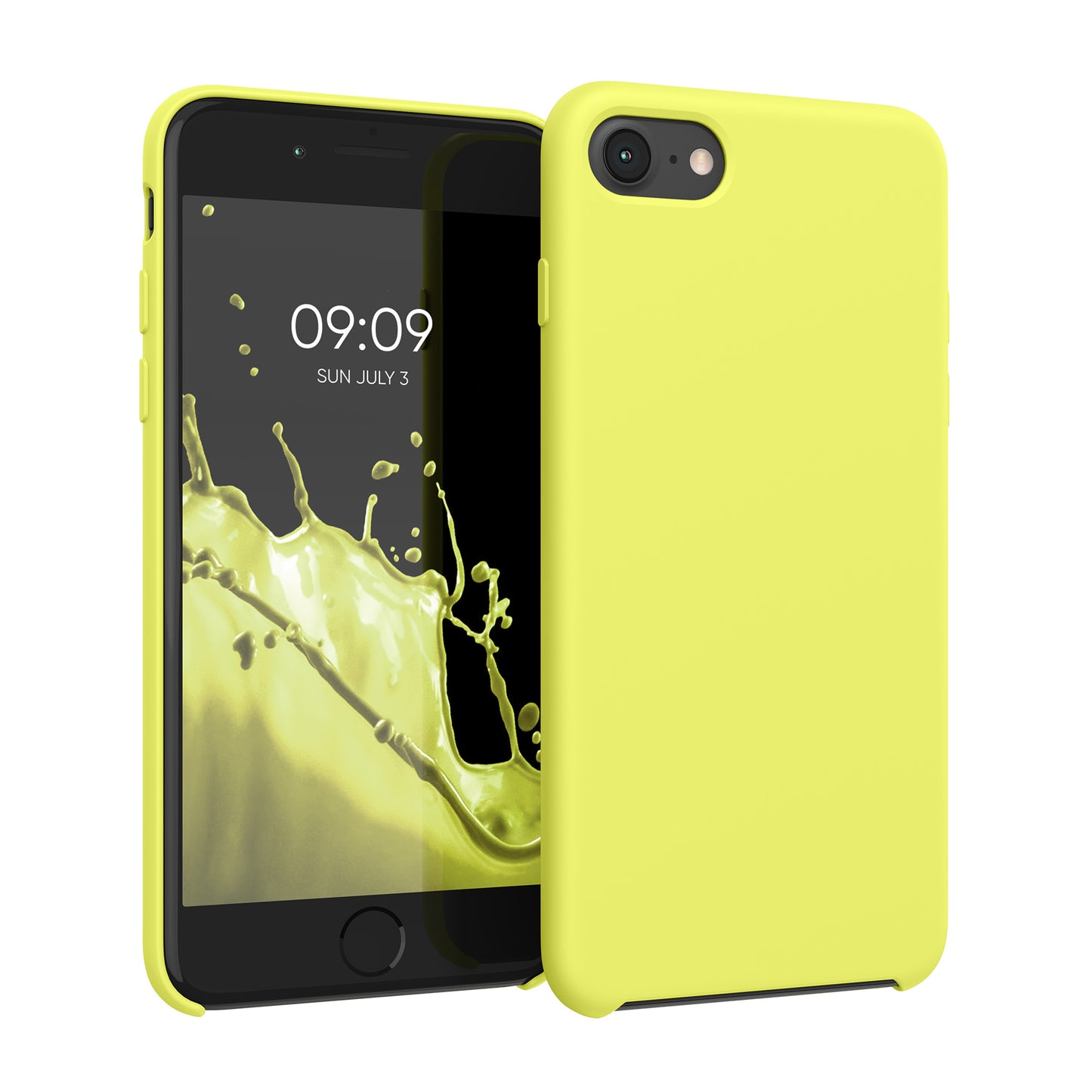 kwmobile Handyhülle für Apple iPhone SE (2022 / 2020) / iPhone 8 / 7 Hülle - Case Silikon - Kabelloses Laden - Schutzhülle Cover