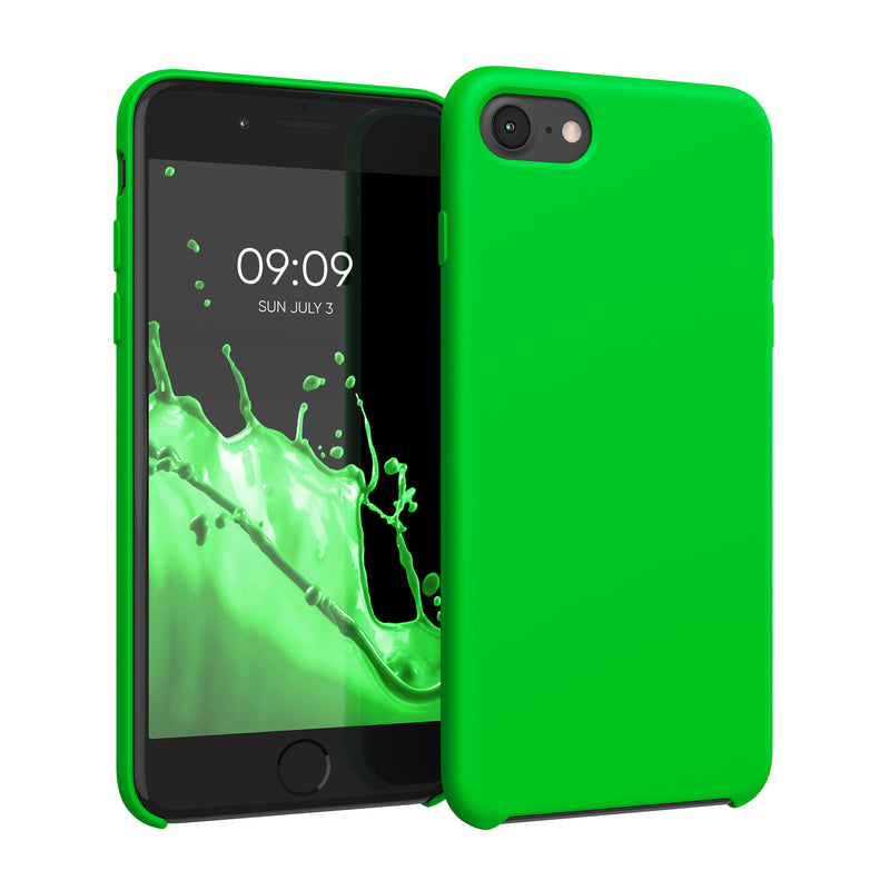 kwmobile Handyhülle für Apple iPhone SE (2022 / 2020) / iPhone 8 / 7 Hülle - Case Silikon - Kabelloses Laden - Schutzhülle Cover