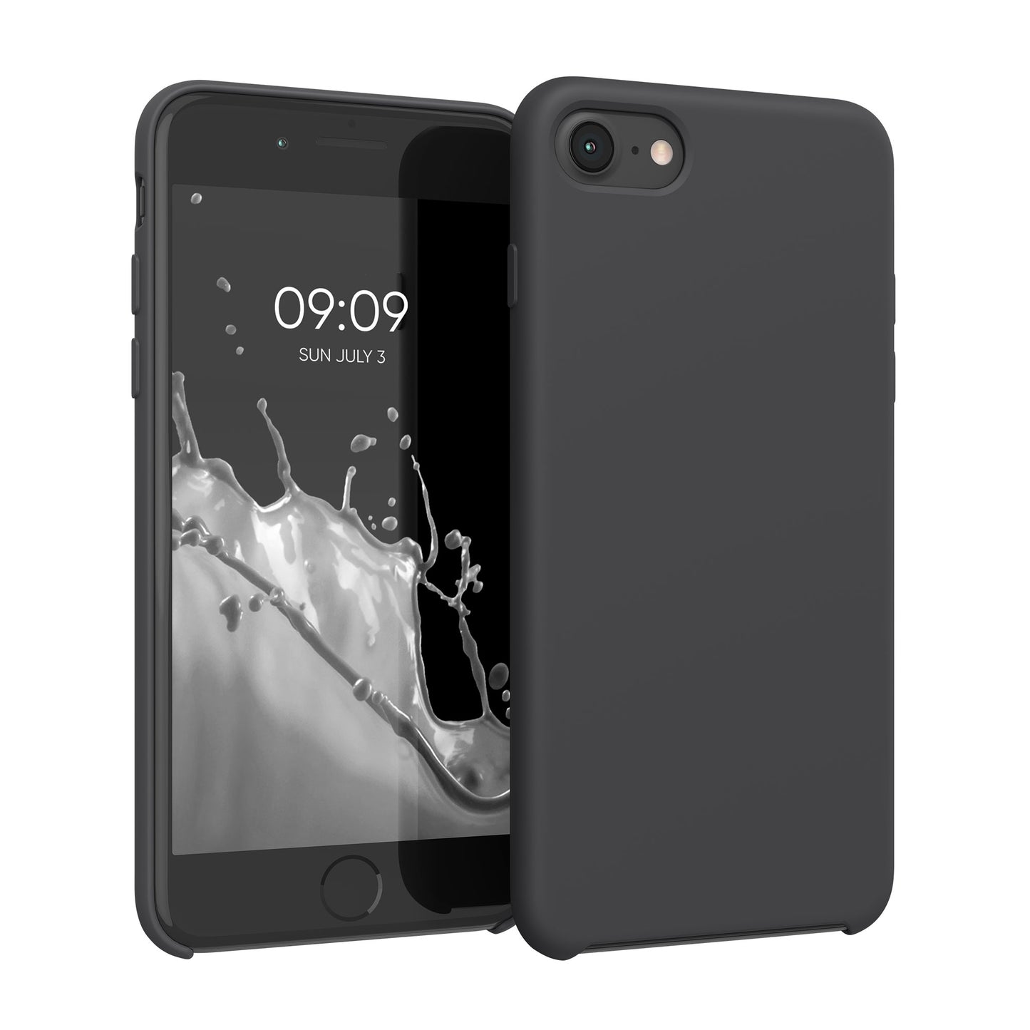 kwmobile Handyhülle für Apple iPhone SE (2022 / 2020) / iPhone 8 / 7 Hülle - Case Silikon - Kabelloses Laden - Schutzhülle Cover