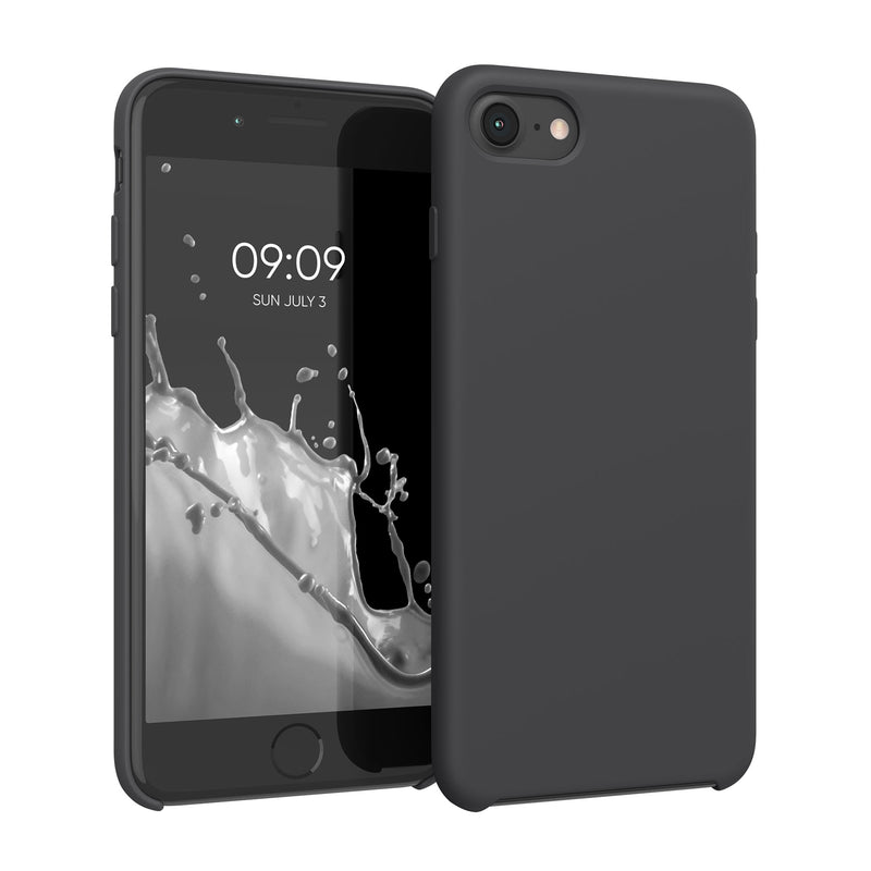 kwmobile Handyhülle für Apple iPhone SE (2022 / 2020) / iPhone 8 / 7 Hülle - Case Silikon - Kabelloses Laden - Schutzhülle Cover