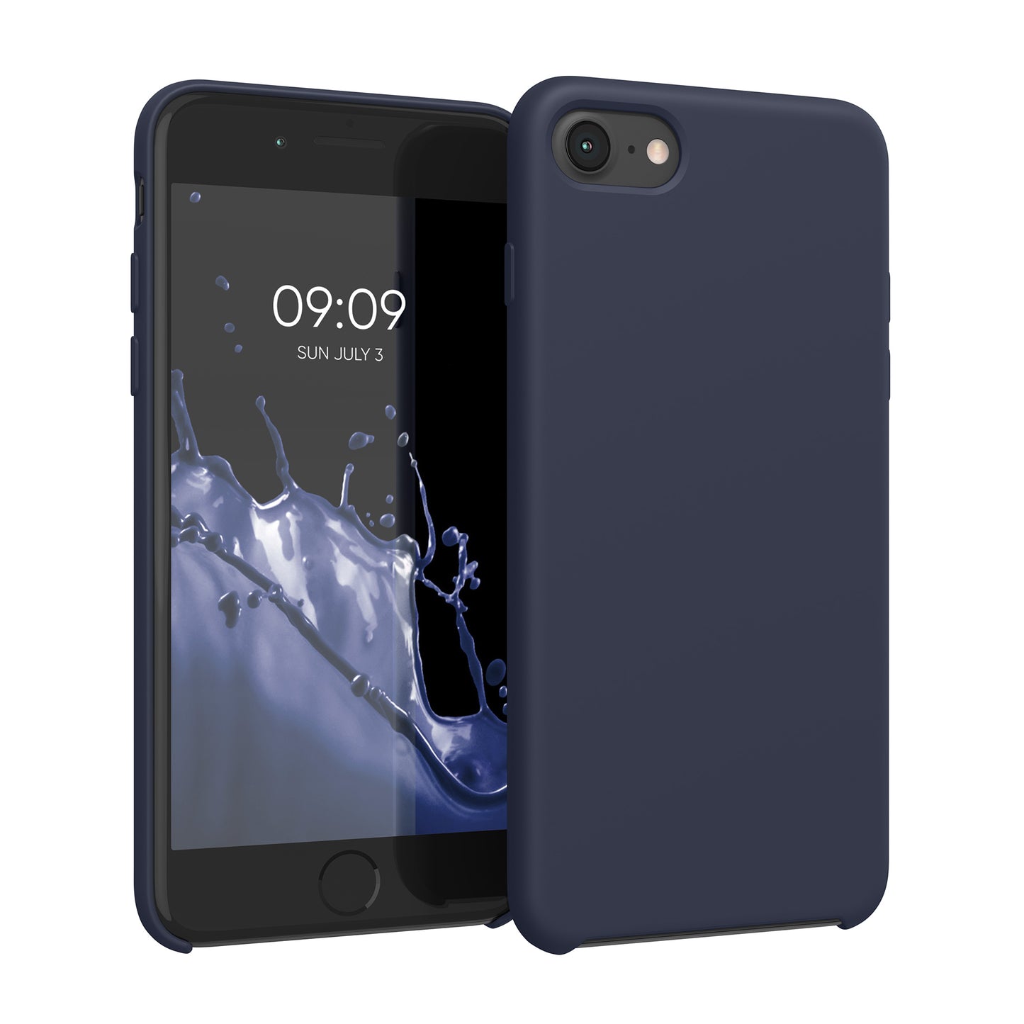 kwmobile Handyhülle für Apple iPhone SE (2022 / 2020) / iPhone 8 / 7 Hülle - Case Silikon - Kabelloses Laden - Schutzhülle Cover