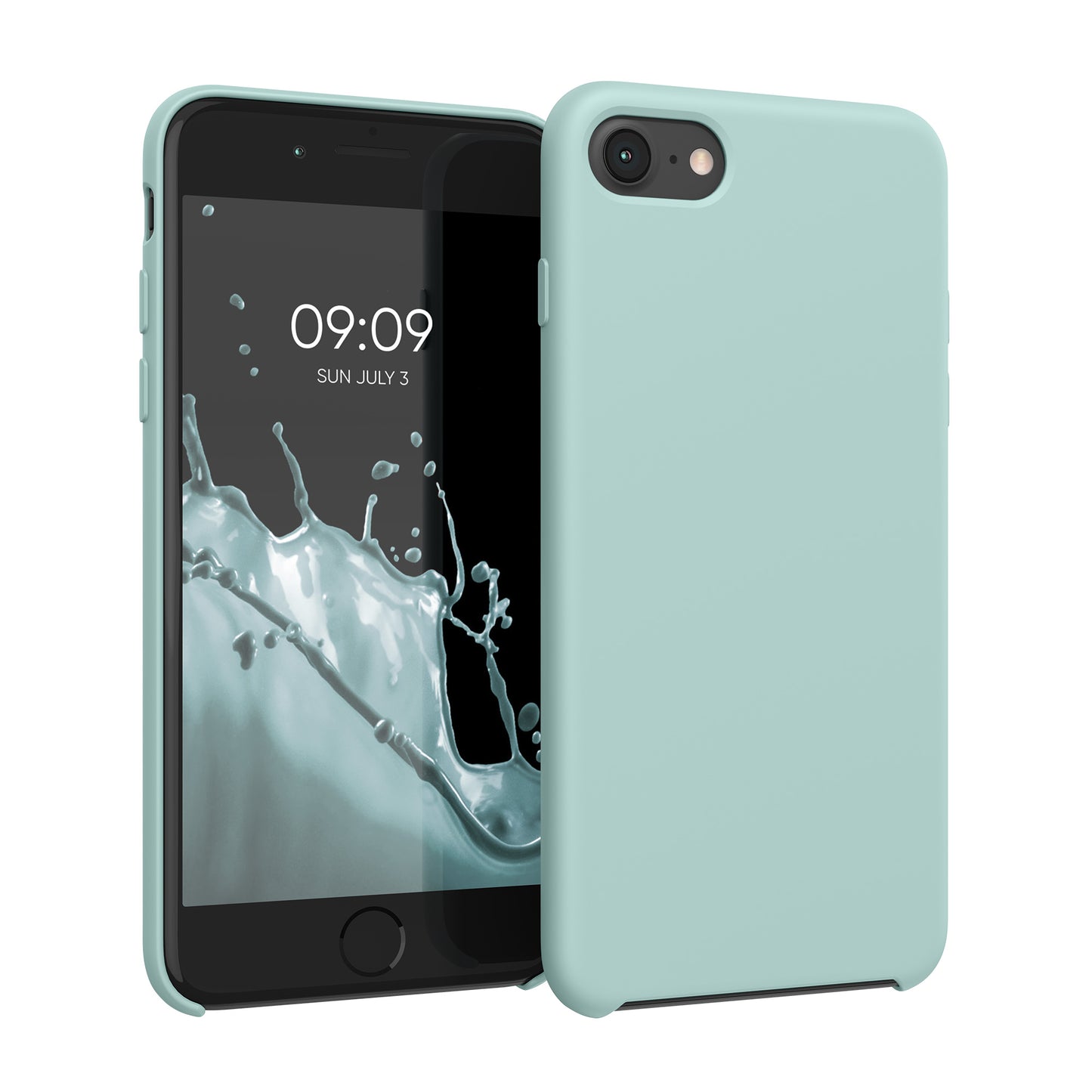 kwmobile Handyhülle für Apple iPhone SE (2022 / 2020) / iPhone 8 / 7 Hülle - Case Silikon - Kabelloses Laden - Schutzhülle Cover