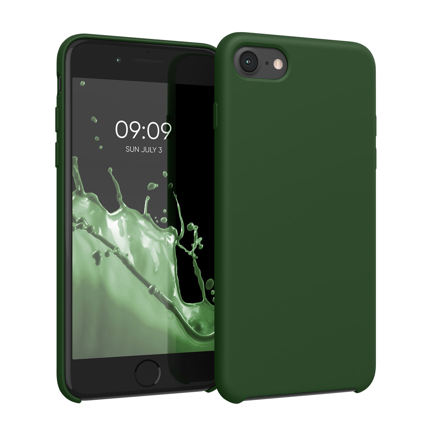 kwmobile Handyhülle für Apple iPhone SE (2022 / 2020) / iPhone 8 / 7 Hülle - Case Silikon - Kabelloses Laden - Schutzhülle Cover