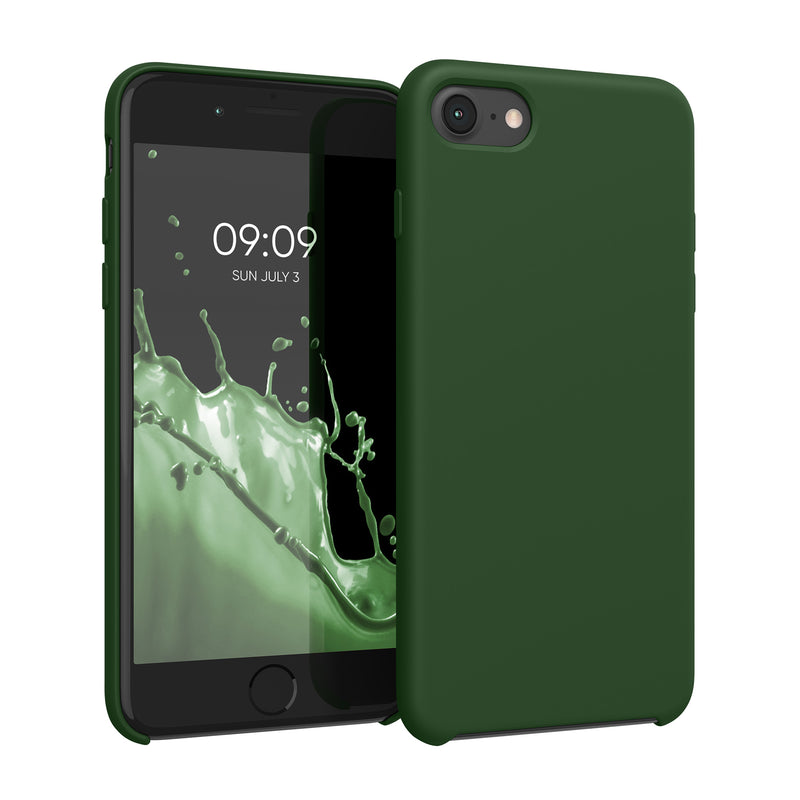 kwmobile Handyhülle für Apple iPhone SE (2022 / 2020) / iPhone 8 / 7 Hülle - Case Silikon - Kabelloses Laden - Schutzhülle Cover